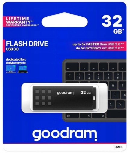 GOODRAM Pendrive UME3 32GB USB 3.0 čierny