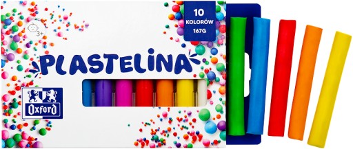 Plastelína Oxford 10 farieb 167g