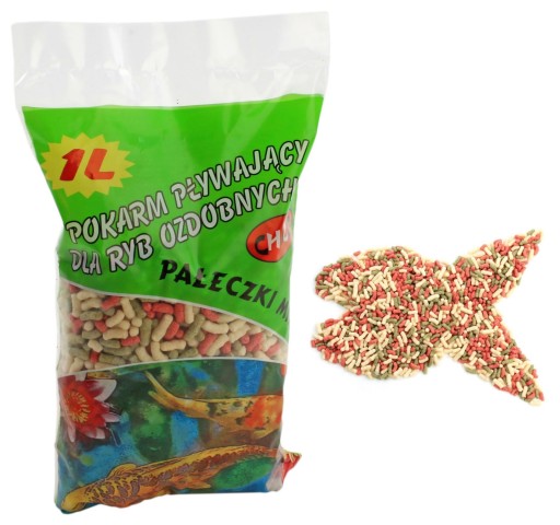 Krmivo pre rybníčky KOI Sticks Mix 1L vrecko