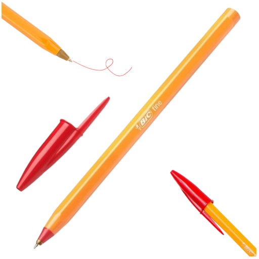 BIC Orange red 0,8 jemné jednorazové pero