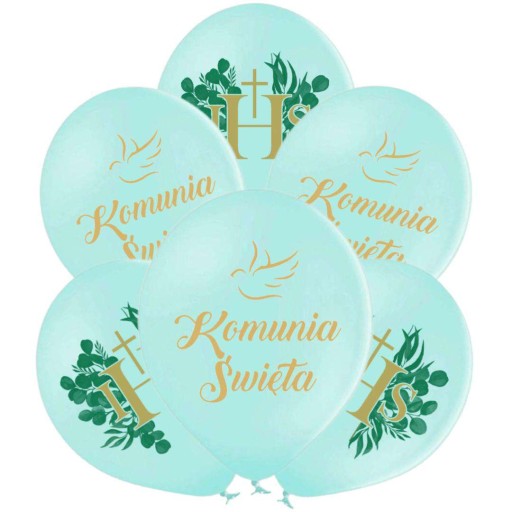 IHS balóny na prijímanie, sväté prijímanie, MINT x6