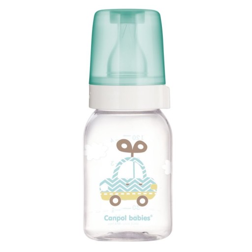 Sklenená fľaša 120 ml zdobená ružami
