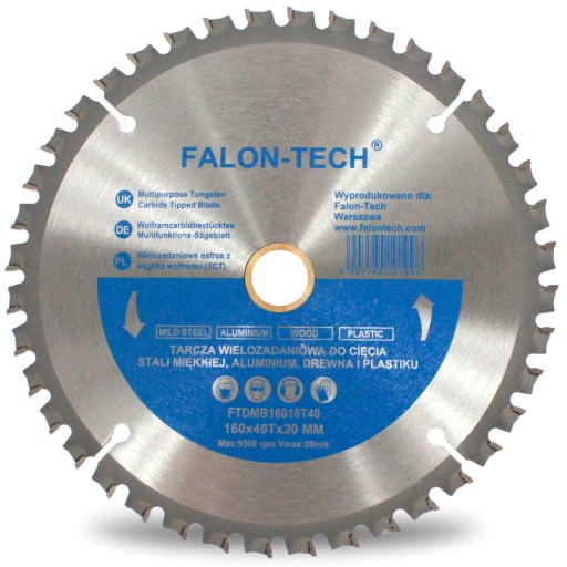 VIACÚČELOVÝ PÍLOVÝ DISK TCT FALON-TECH 160 40 zubov