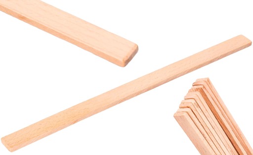 DREVENÉ PRUHY NA MIEŠANIE FAREB 30 cm DREVENÁ MIEŠAČKA 10 KS