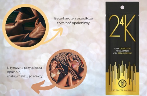 Power Tan 24K urýchľovač opálenia s olejom M