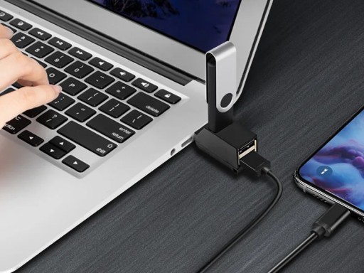USB PORT ROZDELOVACÍ ADAPTÉR RÝCHLY HUB USB 3.0 1x USB 3.0 A 2x USB 2.0