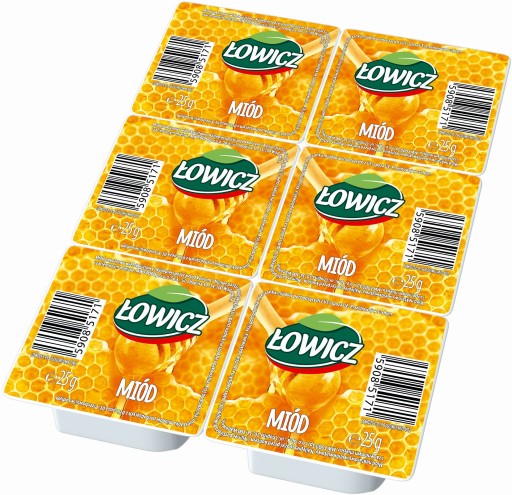 Viackvetový nektárový med Łowicz 6x25g
