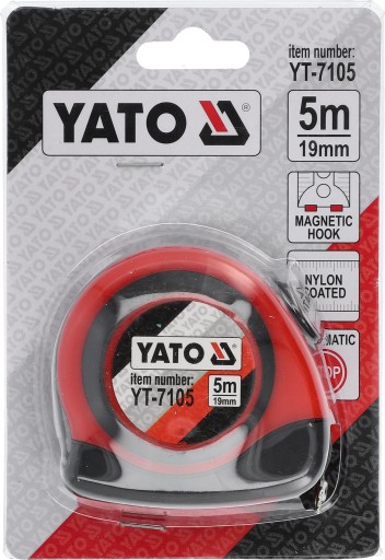 ROZMER VÁLENIA SO ZÁMKOM 5m x 19mm YATO