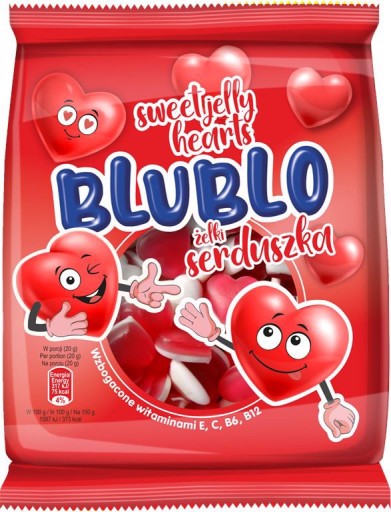 Blublo želé srdiečka 80 g