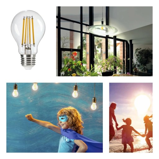 Kanlux dekoratívna LED žiarovka s veľkým závitom E27 4W=62W teplá biela
