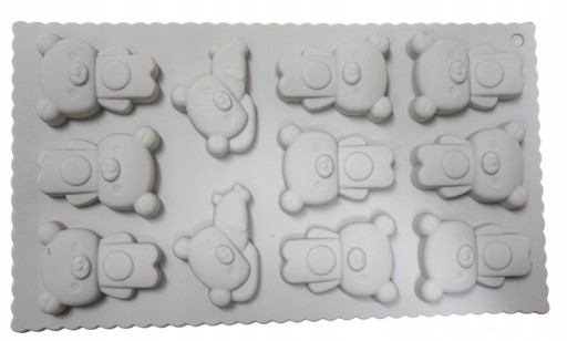 SILIKÓNOVÁ FORMA ČOKOLÁDY PRRALINES ŽELÉ MYDLÁ MEDVÍDKY