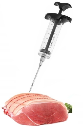 Striekačka na nakladanie, postriekanie mäsa marinádou, 30 ml