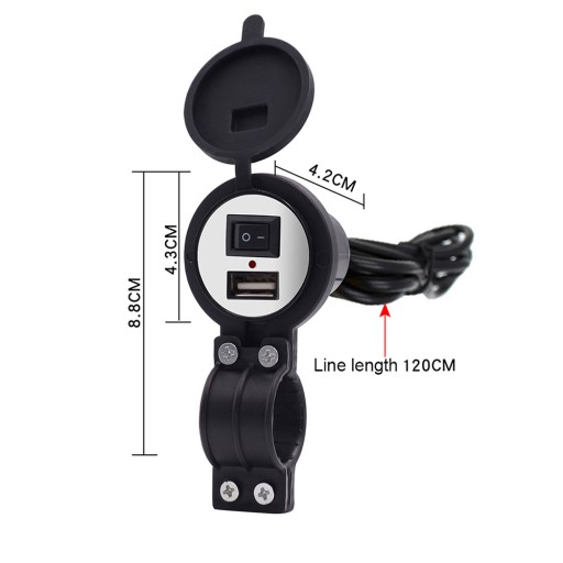USB zásuvka NABÍJAČKA NAPÁJACÍ ZDROJ MOTOCYKLU