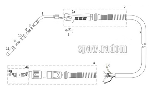 Kontaktný hrot MB36 401/501 fi 1,0 / 5 ks