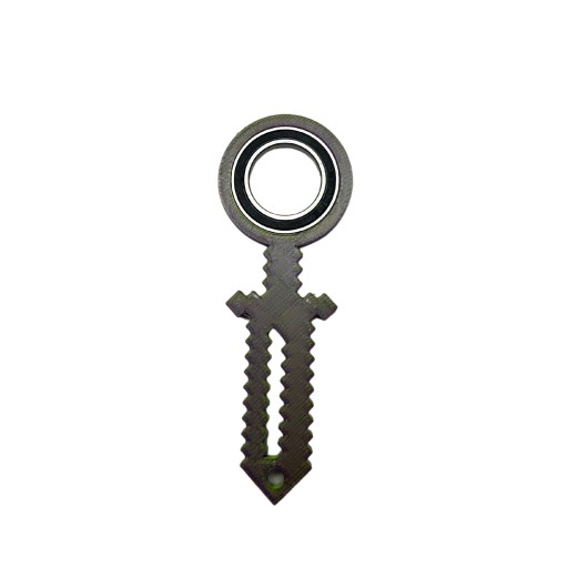 KEYRAMBIT KEYSPINNER KEYRING TIKTOK MEČ MINECRAFT FARBA GALAXY ZELENÁ FIALOVÁ