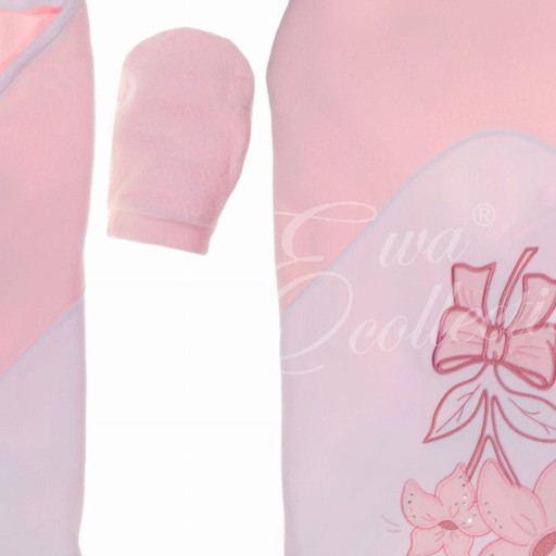 Osuška CUTE TOWEL s KAPUČOU BAVLNA 76 x 76 froté ružová