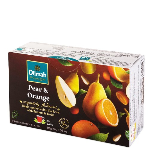 Dilmah Hruška a pomaranč EX20 so štítkom