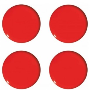 Červené tabuľové magnety 40 mm (4 ks) GM402-C4 T