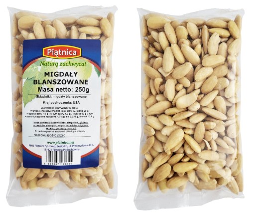 BLANCHOVANÉ MANDLE Premium 250g PIATOK