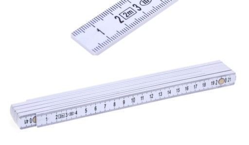 Meracie pásmo, plastové skladacie pravítko, 2M