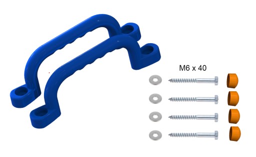 SLNKO - IHRISKO KĽUČKY 240 mm - 2 ks S OG MODRÝMI SKRUTKAMI