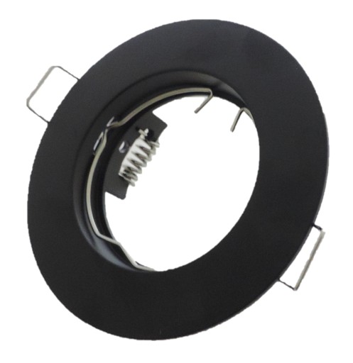 PEVNÁ LAMPA MATNÁ ČIERNA LAMPA + GU10 LED 3W