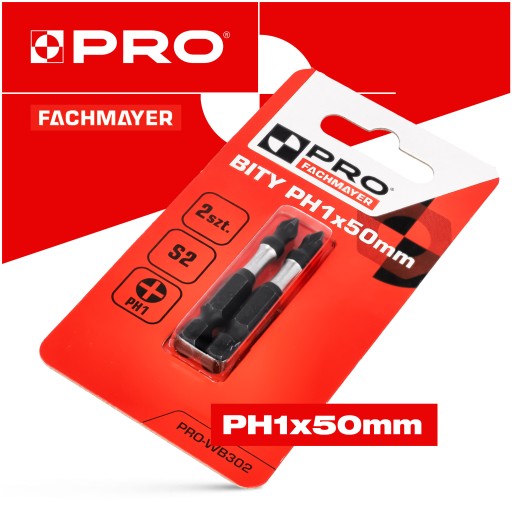 Nárazový bit Nárazové bity PH1 50mm | Nárazový bit pre skrutkovač 2 ks.
