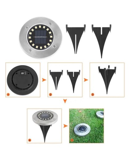 SOLÁRNE LED ZÁHRADNÉ SCHODISKO, NEUTRÁLNE, PLOCHÉ VJAZDNÉ, 16LED
