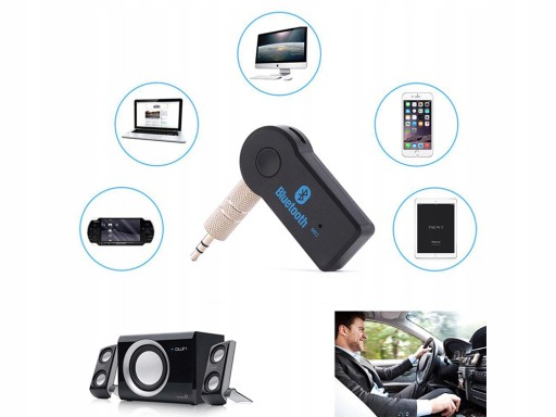 PRIJÍMAČ ZVUKU ADAPTÉR BLUETOOTH AUX MINIJACK