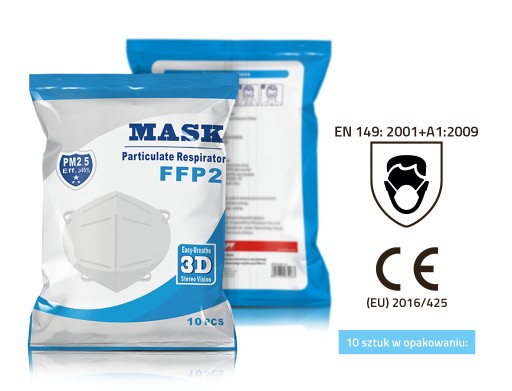 FFP2 ochranná 4-vrstvová maska | balenie 10 ks. | APP