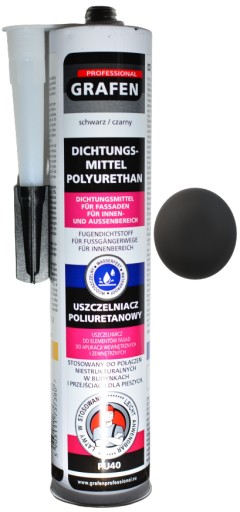 GRAFEN polyuretánový tmel PU40 čierny 300ml lepidlo na ploty