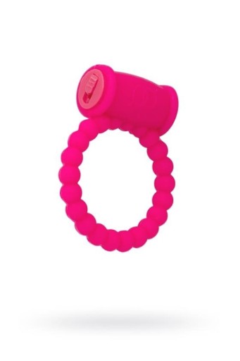A-TOYS, vibračný krúžok na penis, silikón, ružový, 3,5 cm