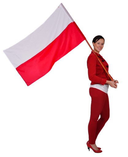 POĽSKÁ VLAJKA POĽSKÉ VLAJKY VÝROBCA 112x70 cm SILNÉ