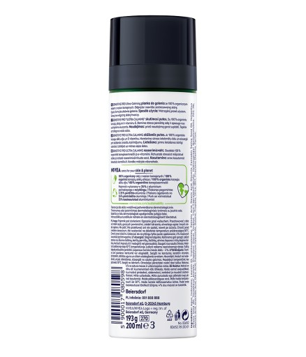 NIVEA MEN SENSITIVE PRO Pena na holenie s konopným olejom 200 ml
