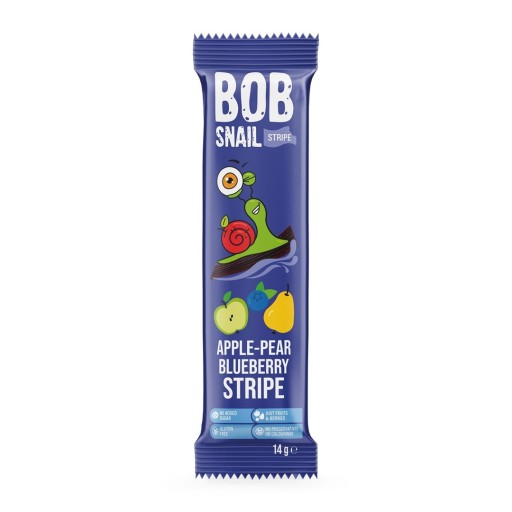 Stripe Snack Jablko-Hruška-Čučoriedka Bez pridaného cukru Bezlepkové 14 G