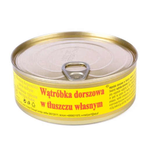Treska pečeň vo vlastnom tuku v konzerve 240g