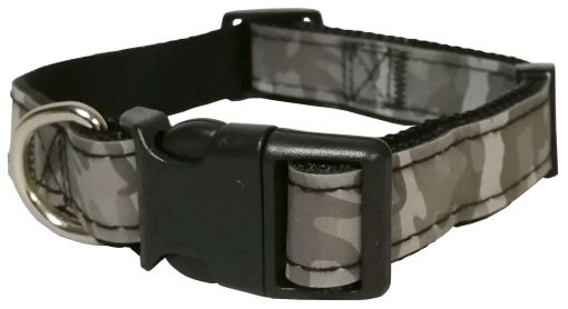 MORO S obojok, nastaviteľný pre psov, krk 25-40cm, reflexný, maskáčový, ČIERNA