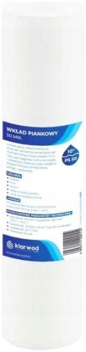 PENOVÁ VLOŽKA 50 MIKRÓNOVÝ VODNÝ FILTER KLAROWD PS10-50