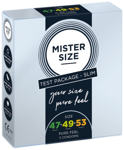 MISTER SIZE Test Pack 47-53 Kondómy 3 ks