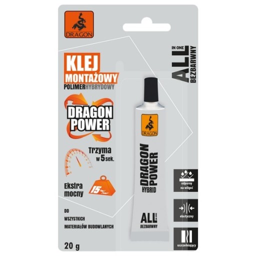 Montážne lepidlo DRAGON Hybrid Polymer POWER 20g