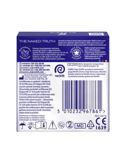 Kondómy Durex Classic 3 ks.
