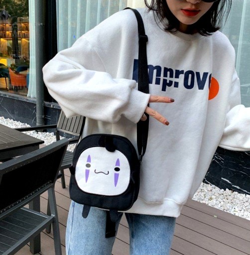 Anime Face Bag Messenger Bag Canvas Cosplay