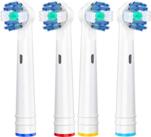 4x NÁHRADNÁ HLAVICE PRE ELEKTRICKÚ KEFKU ORAL-B 3D, BIELA