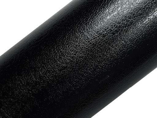Ozdobná čierna kožená dyha na nábytok 90x50cm