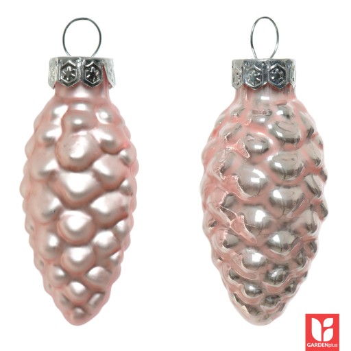 Baubles Cones Blush Pink 6 ks