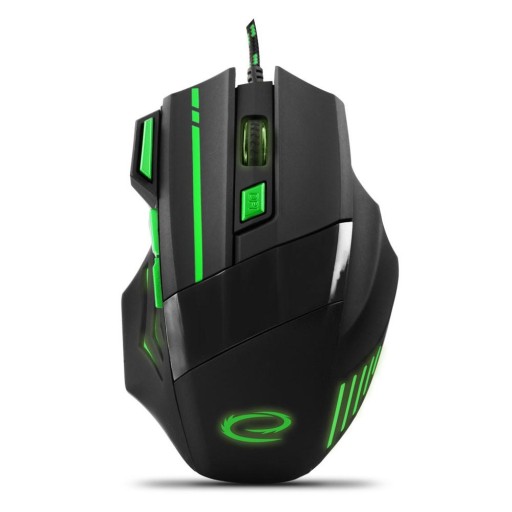 KÁBLOVÁ LED HERNÁ MYŠ 7D OPT. USB WOLF