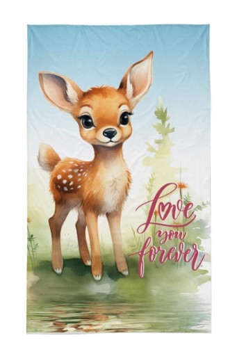 Osuška do škôlky Jelonek Bambi 30x50, 100% bavlna