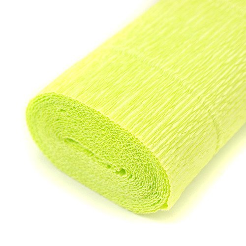 dekoračný krepový papier zelený hrášok 50 x 250 cm | KD-558