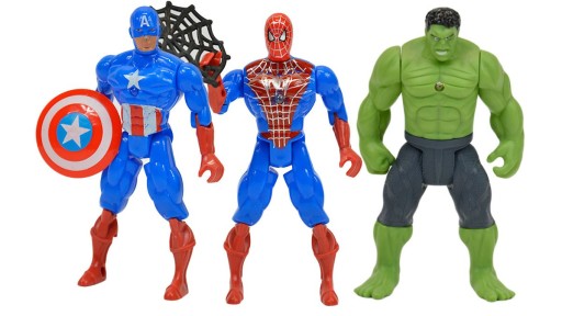 107336 POSTAVA HRDINY RÔZNE DIZAJNY SPIDERMAN HULK BATMAN