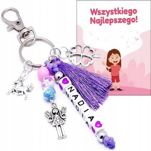 VÍLA NAME KEYRING VIANOČNÉ DIEVČA ĎAKUJEME ZA ŠTUDENTKU